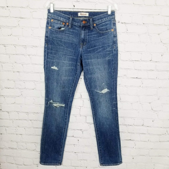 Madewell Denim - Madewell|Distressed Slim Boyfriend Jeans